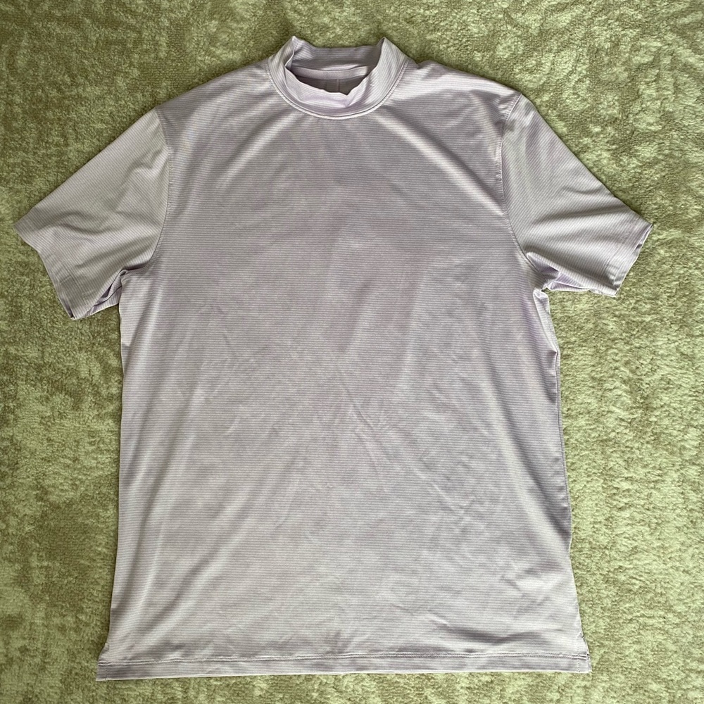 Nike Golf - Tiger Woods Pink Stripe Mock Shirt